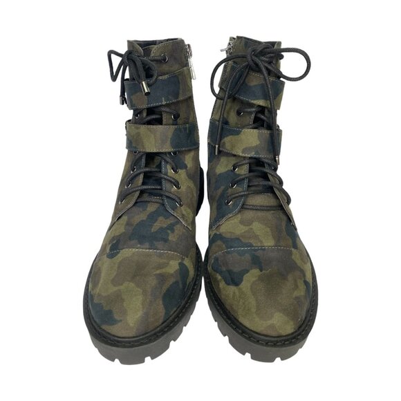 S2B2 Jessica Simpson Kerina Lace-Up Camo Boot Women's 8M - Picture 2 of 6